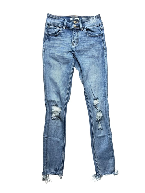 KanCan Denim - Kancan Signature Light Blue Distressed Skinny Jeans Size 24 - Casual Easy Wear
